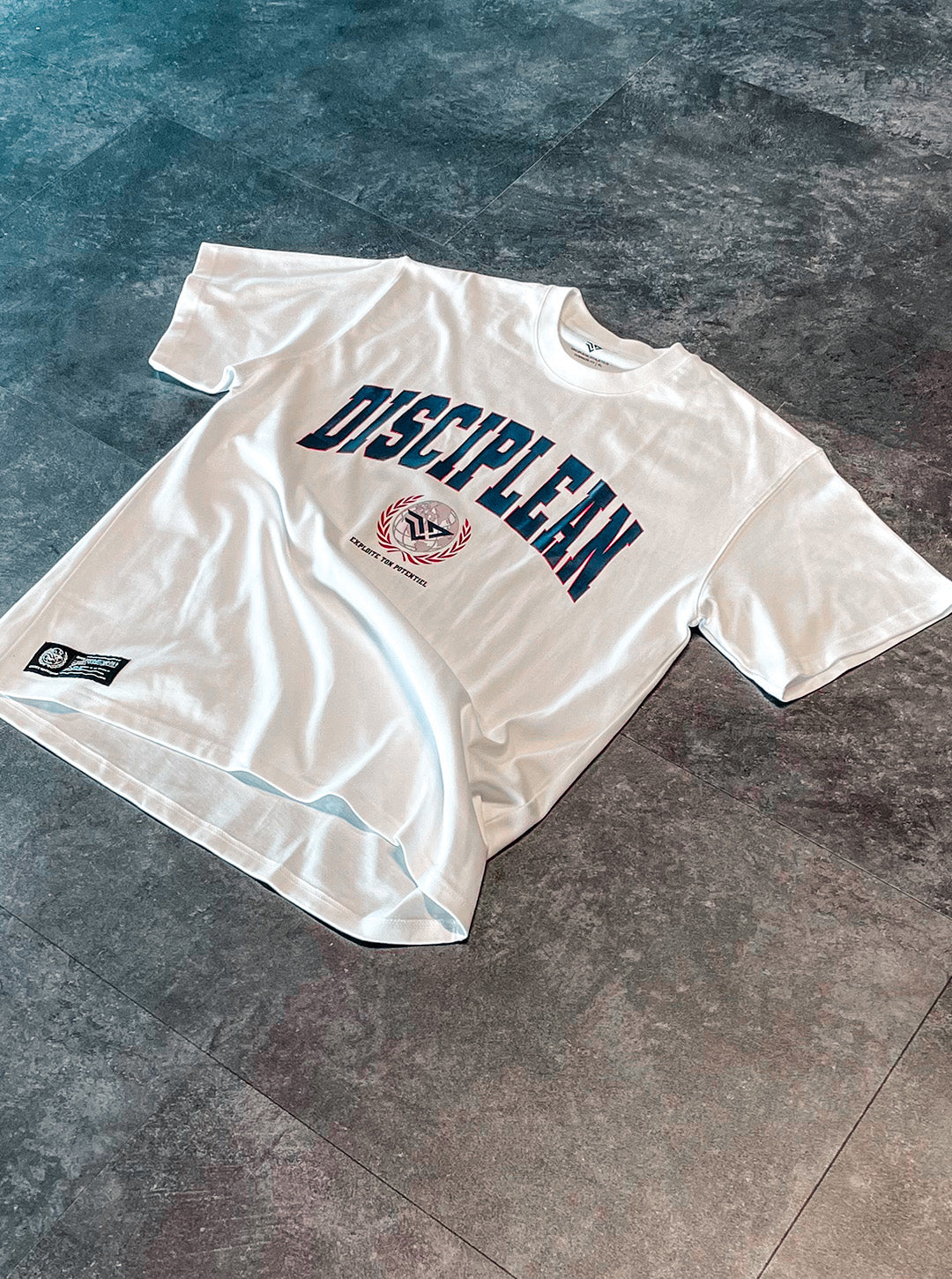 University Tee - White - Flat