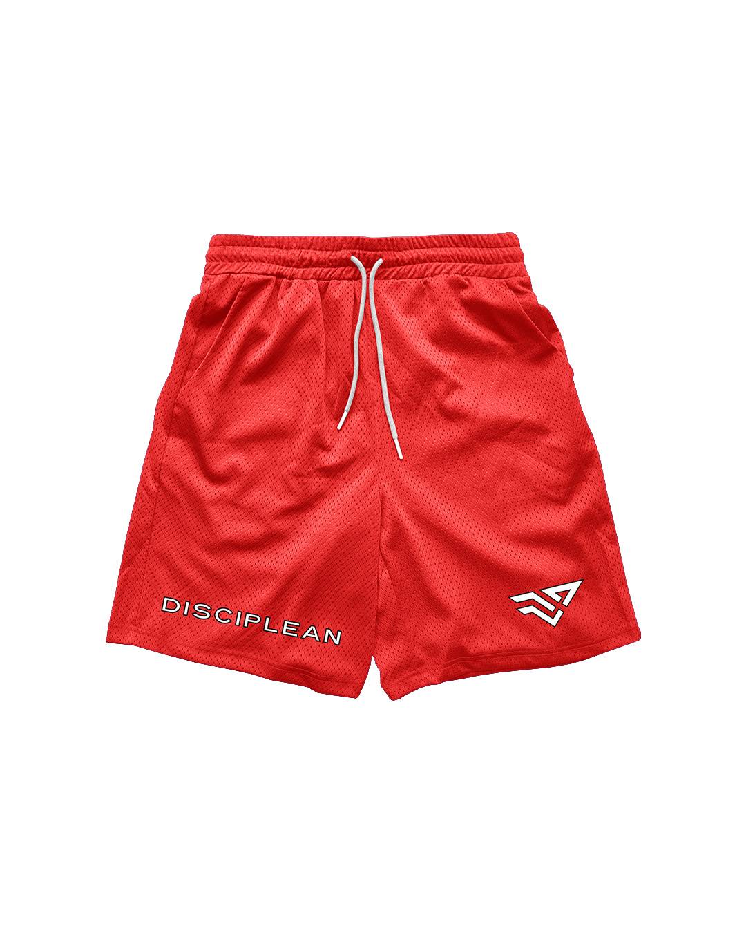 Short de sport Rouge - Disciplean Athletics