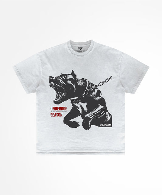 T-shirt oversize blanc avec effet délavé vintage