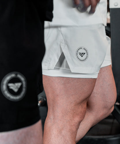 Hybrid Shorts - White