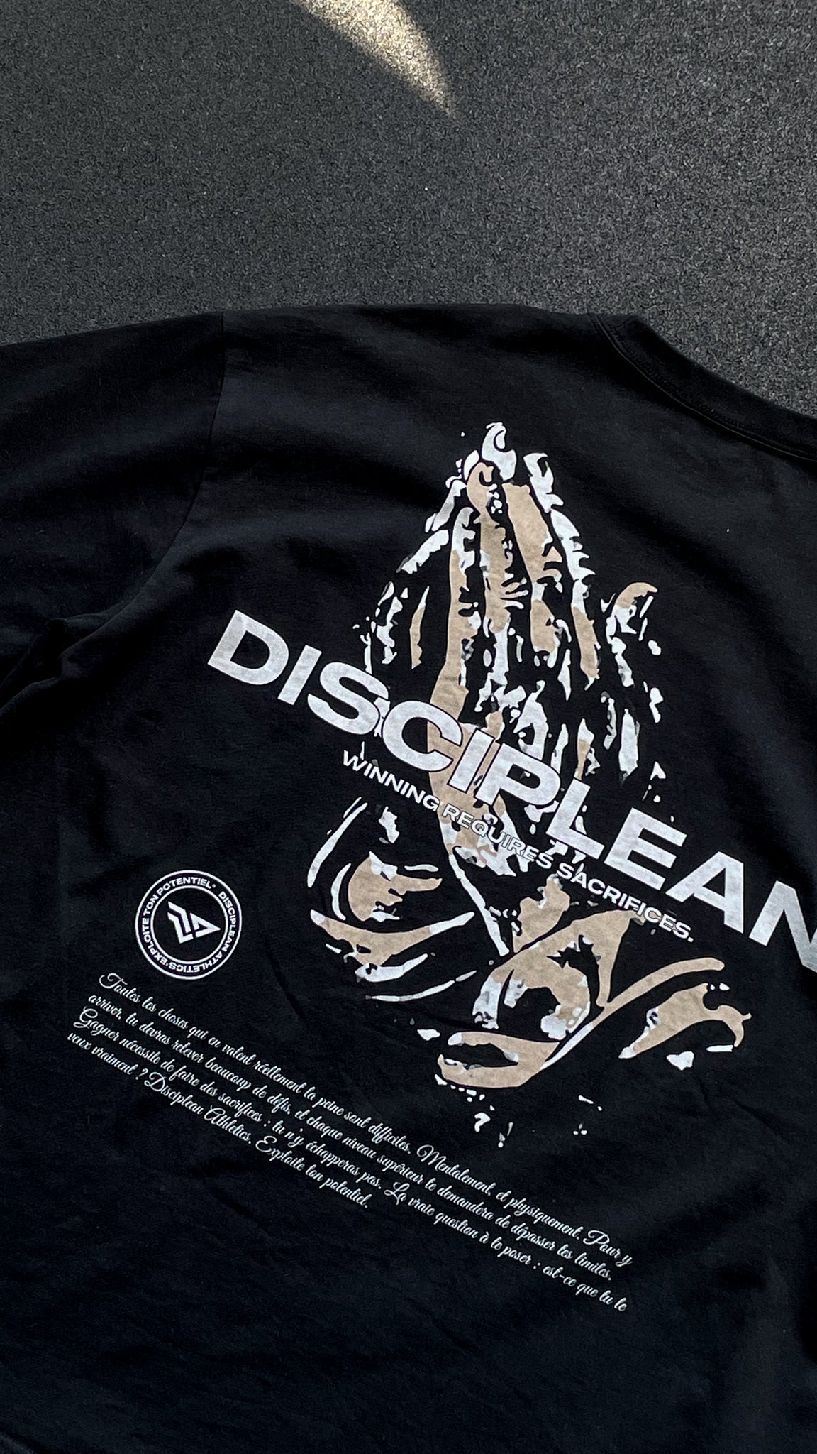 T-Shirt Oversize Noir - Pump Cover - Disciplean Athletics