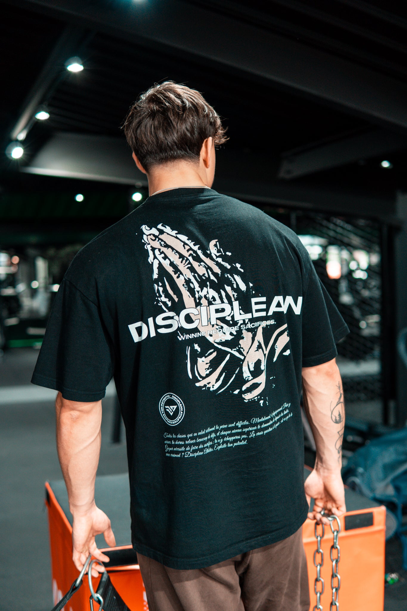 T-shirt oversize Noir Pump Cover - Disciplean Athletics